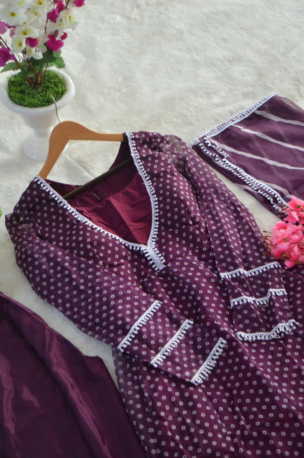Head Turner Organza Purple Outfit