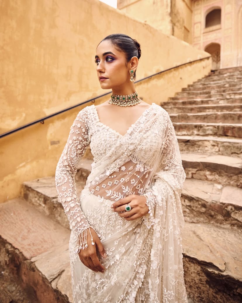 Stunning Butterfly Net Bollywood Inspired Saree