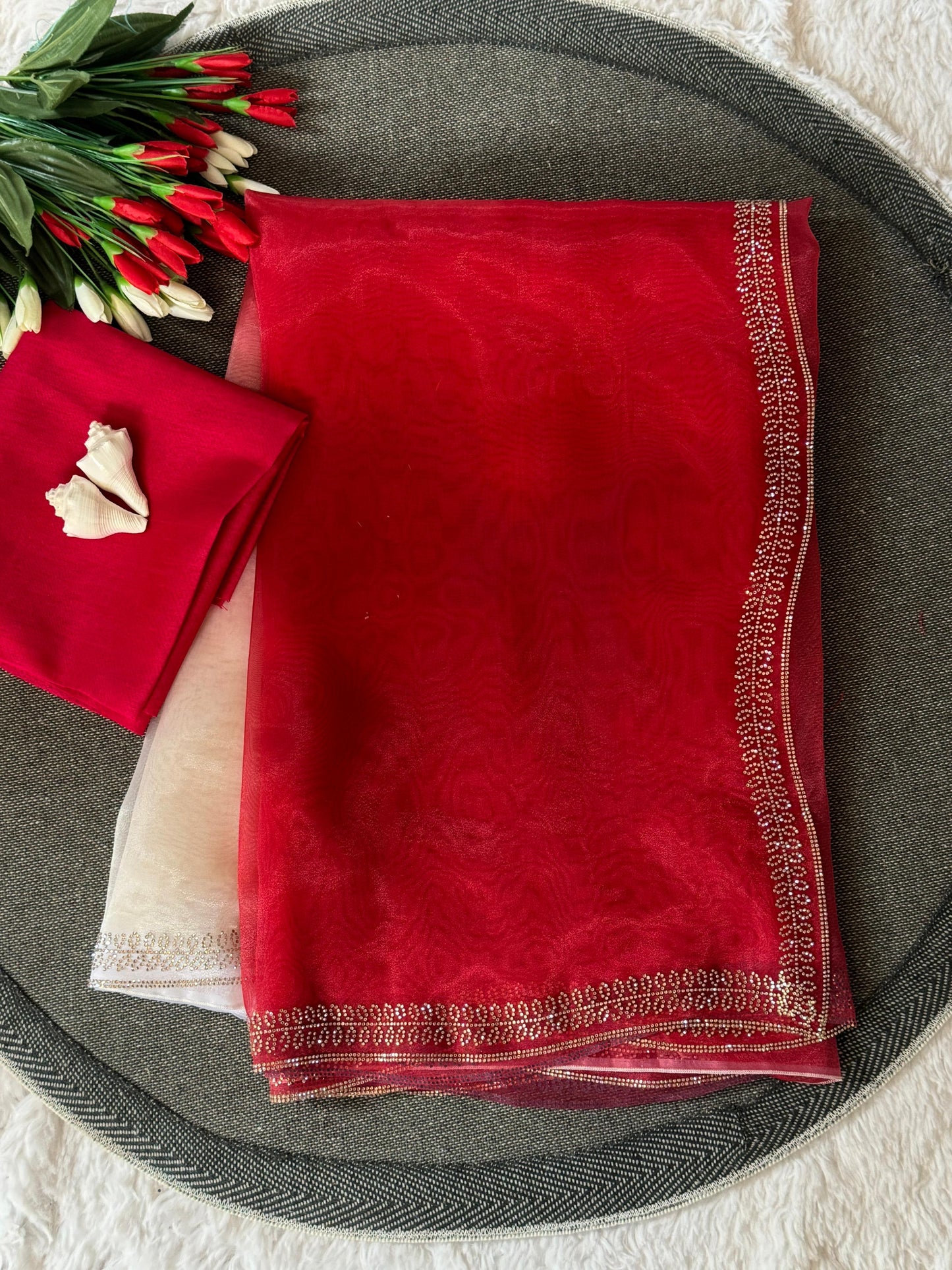 Dual Shade Celebrity Style Saree
