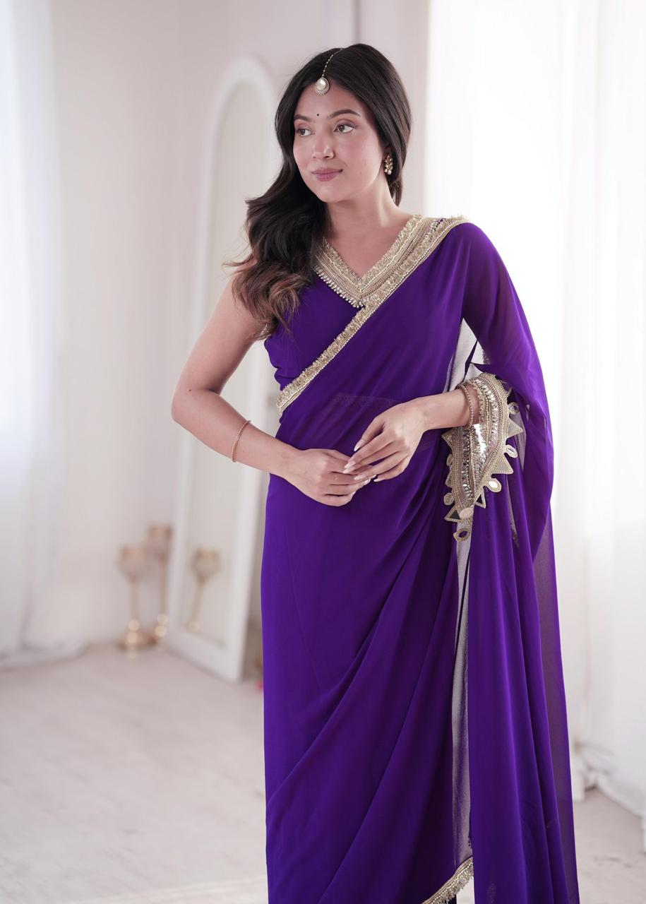 EFFORTLESS STYLISH DUAL STYLING READY TO WEAR SAREE
