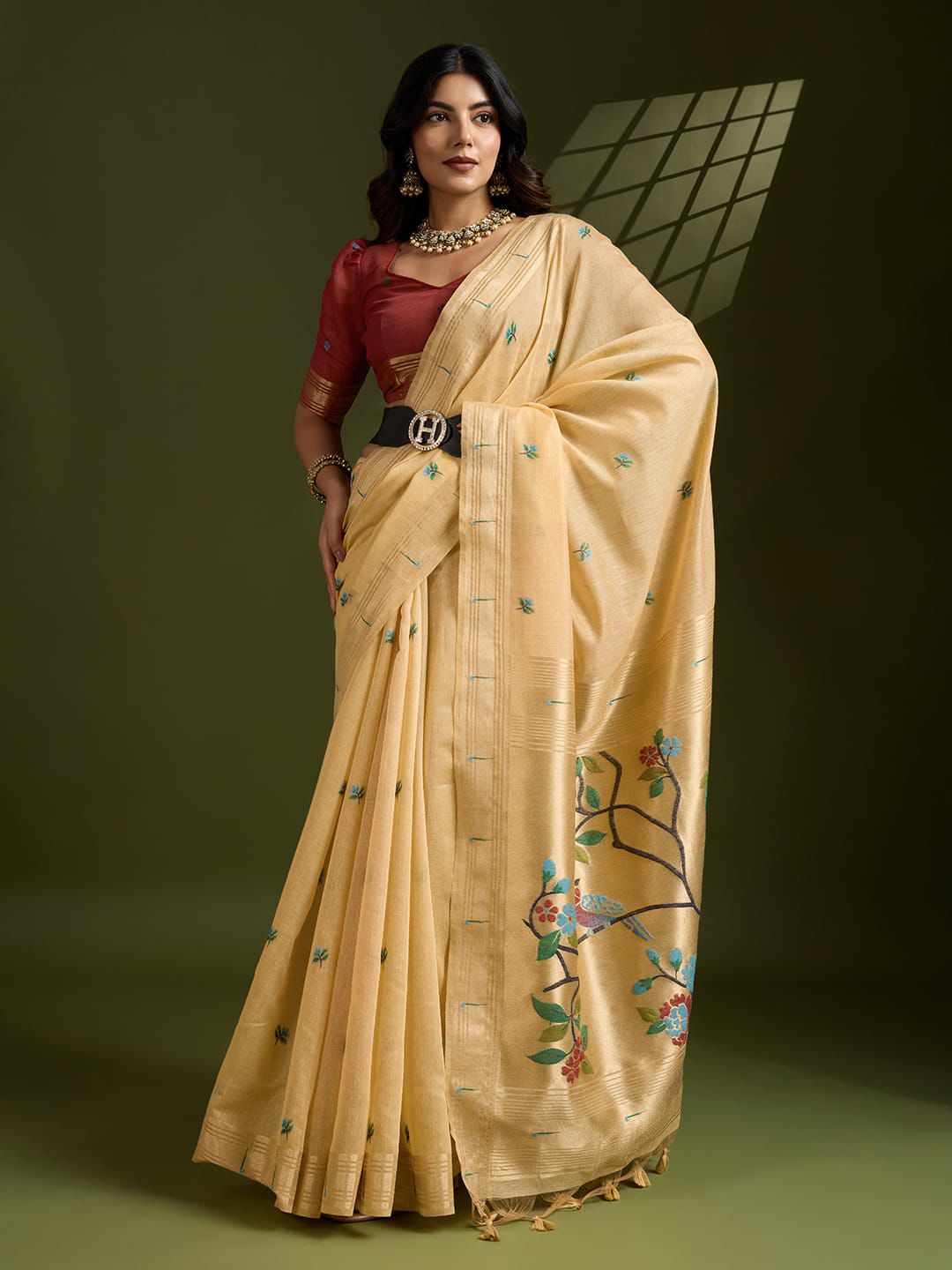 Paithani Soft Moga Cotton Sarees