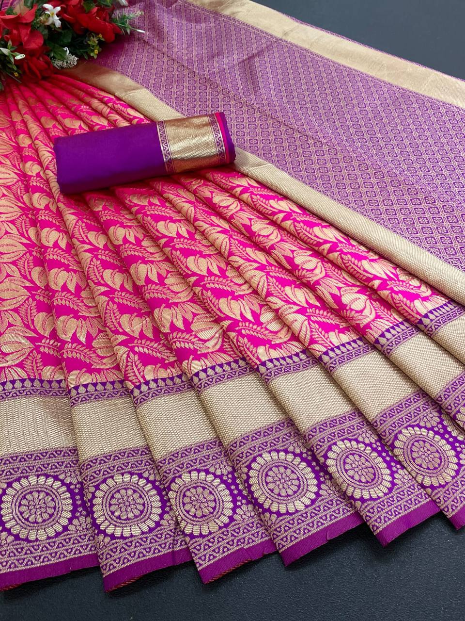 Ethnic Soft Silk Richlook Sarees