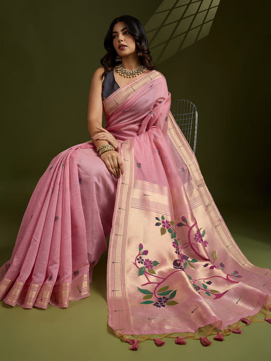 Paithani Soft Moga Cotton Sarees