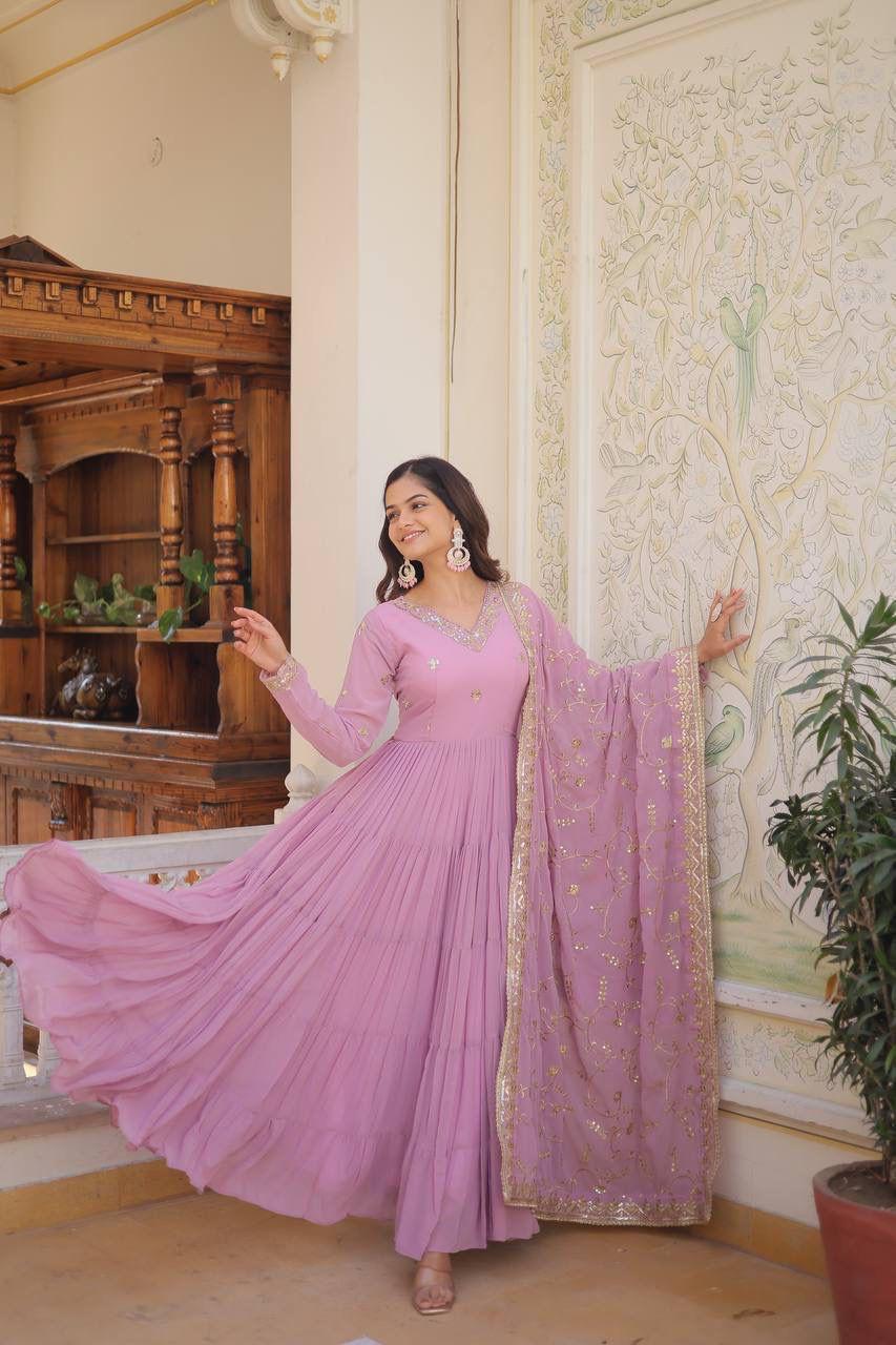 SUMMER 2026 PASTAL GOWN-WITH-DUPATTA SETS