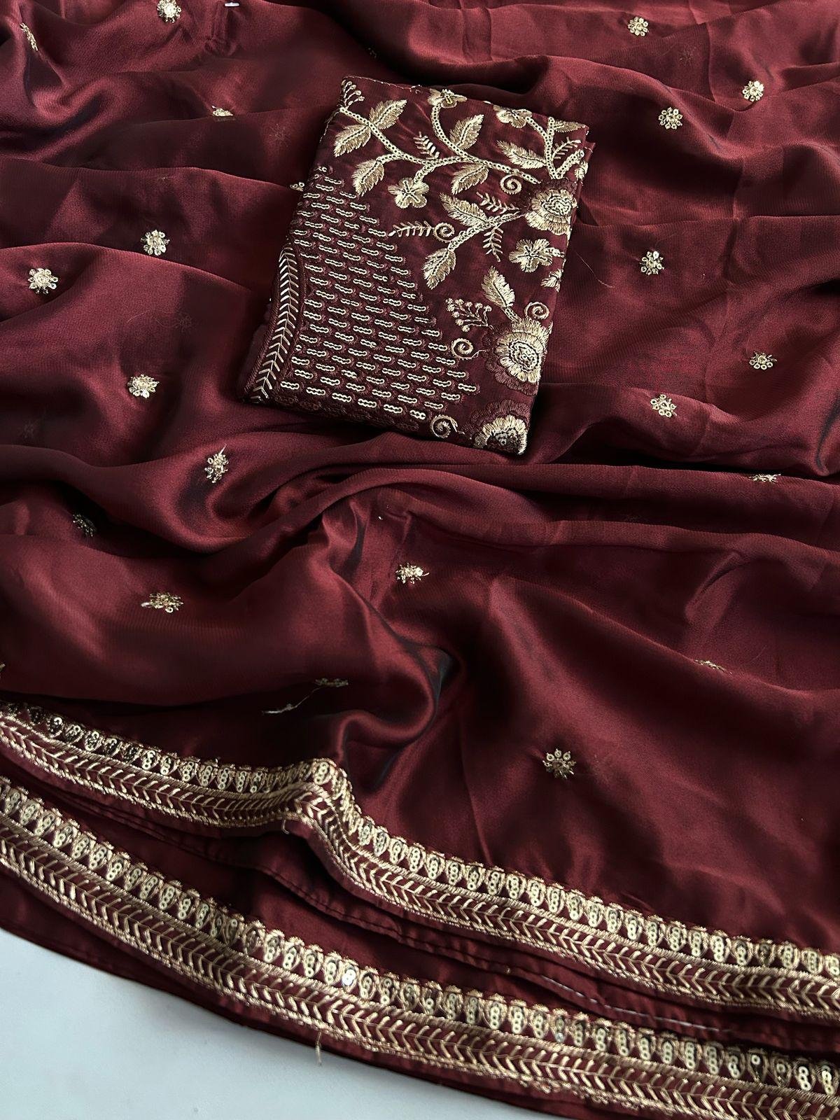 Royal Blooming Rangoli Silk Designer Saree
