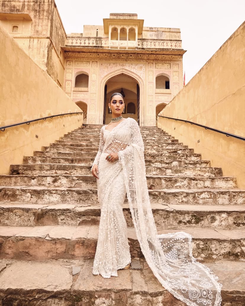 Stunning Butterfly Net Bollywood Inspired Saree