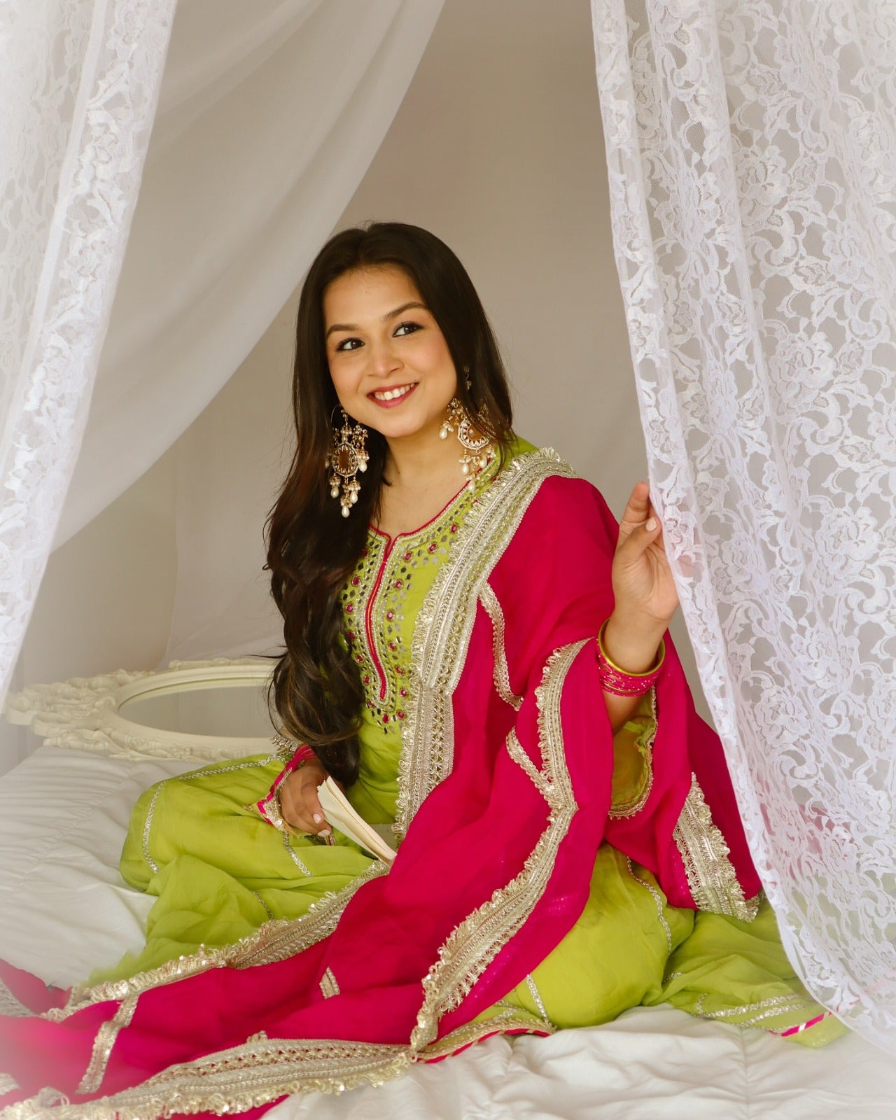 Chic Classy Organza Plazo Suit Set