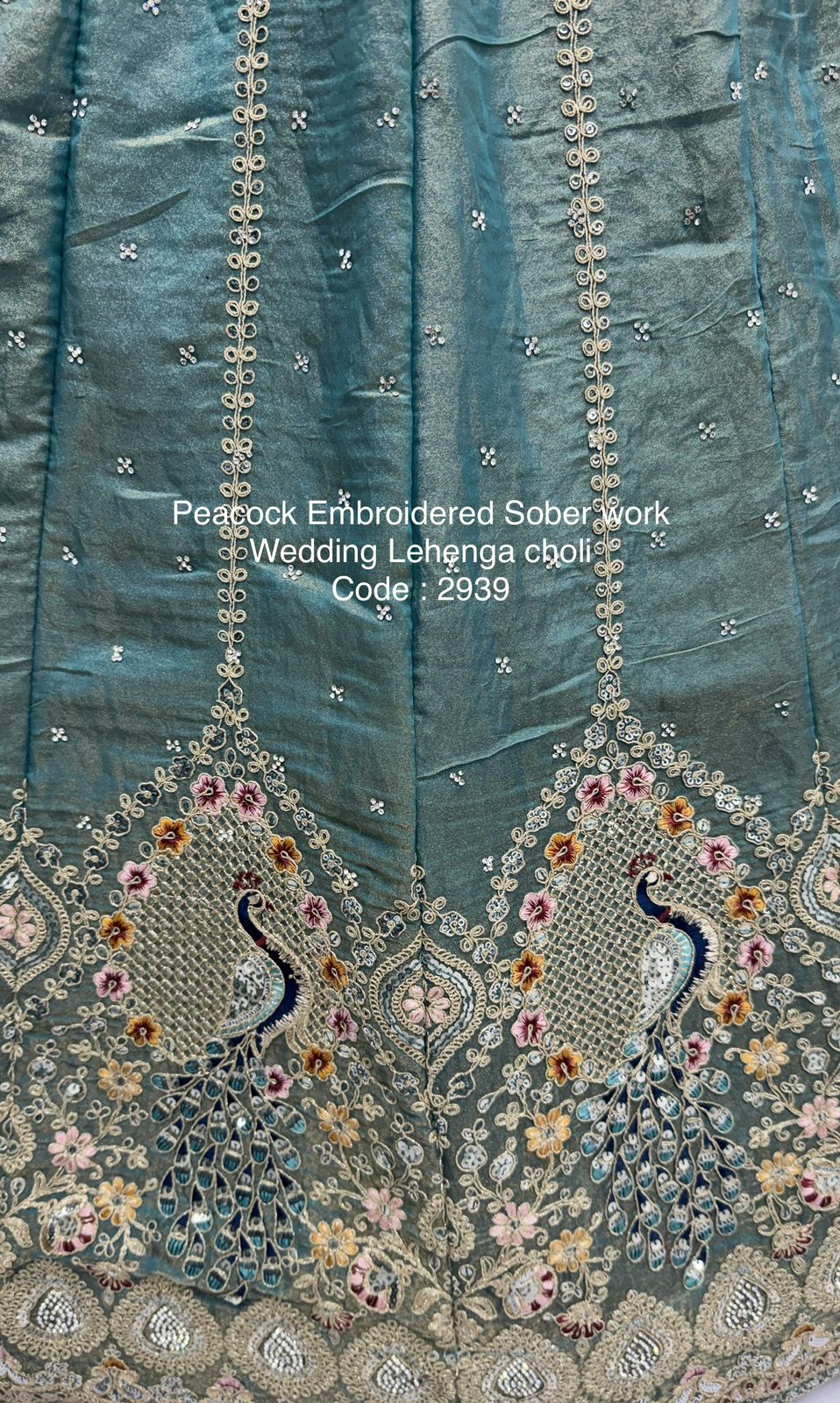 Peacock Embroidered Sober work Wedding Lehenga choli