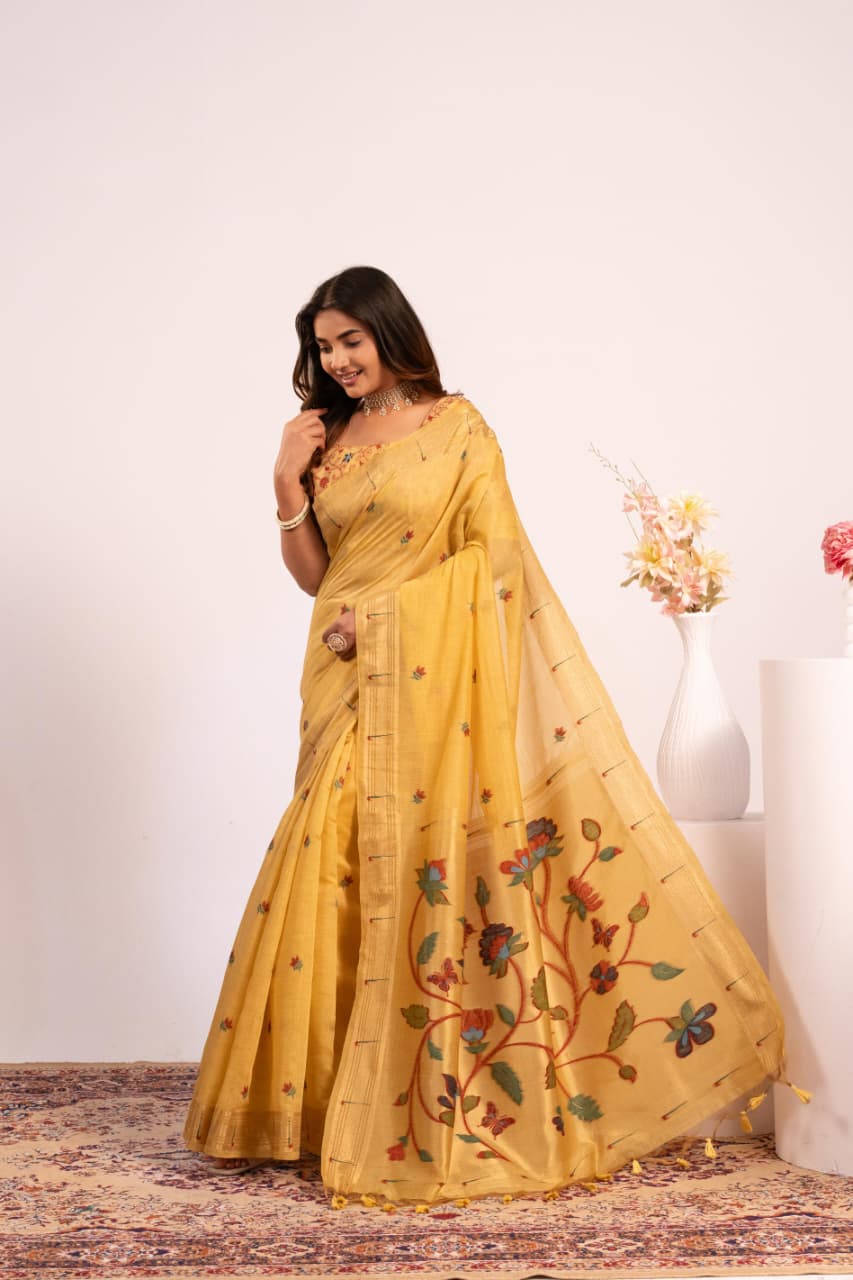 Premium Paithani Weaving Saree
