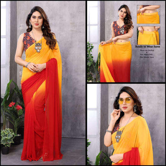 Summer Georgette Ready To Wear Sarees