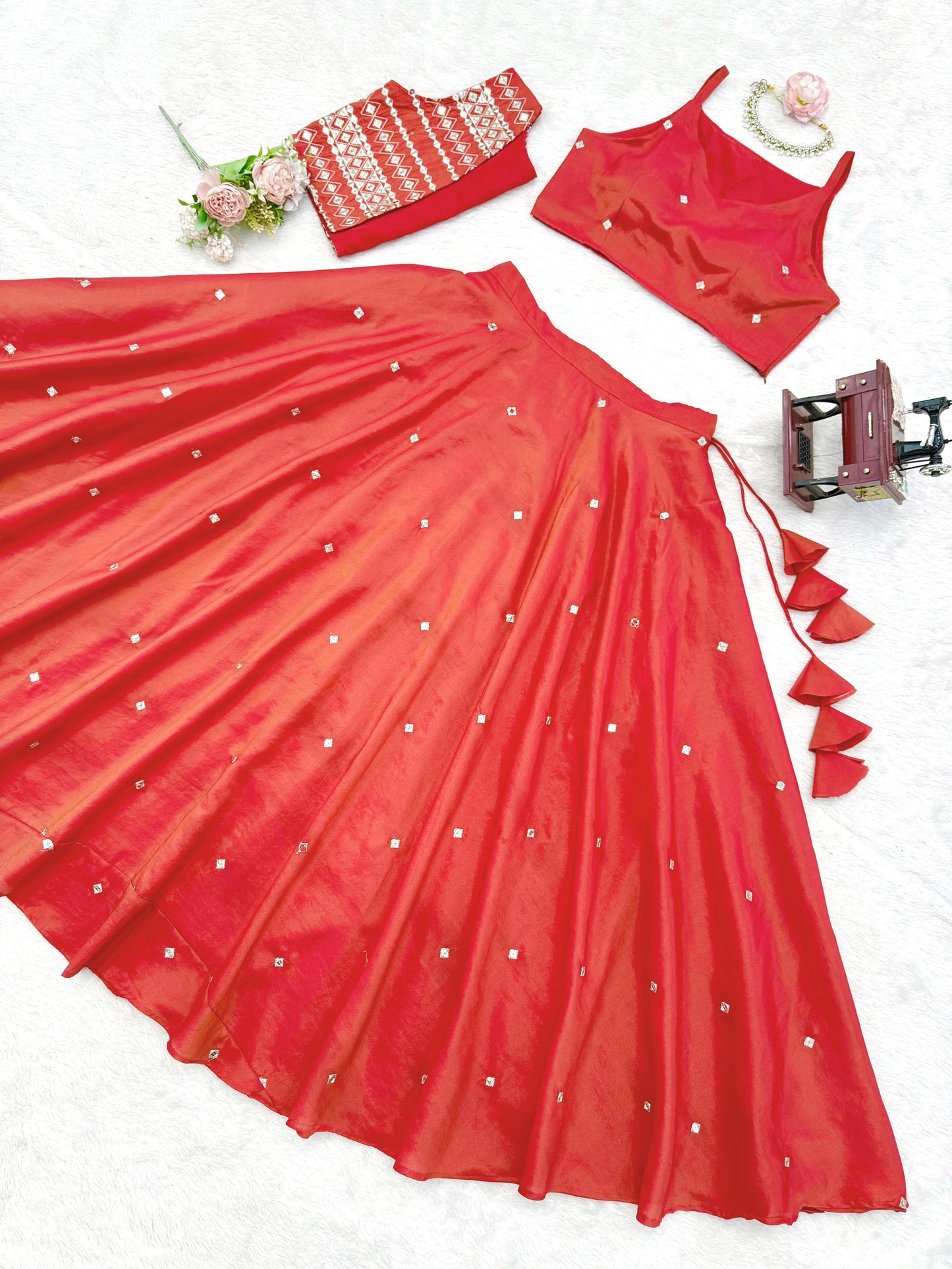 Orange Indo Western Attractive Outfit