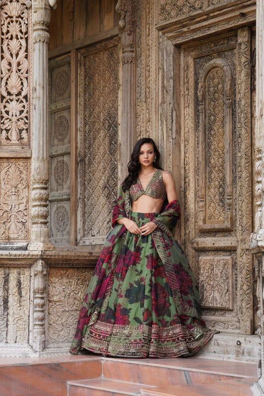 Luxury Feel Organza Lehanga