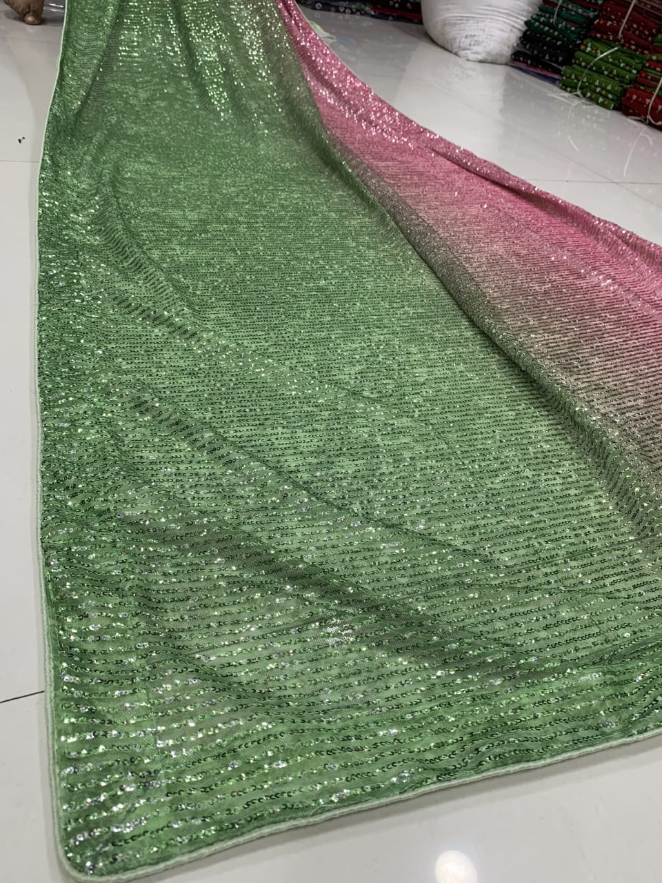 BLING GLITTERING ULTRA PREMIUM SEQUINS WORK SAREE