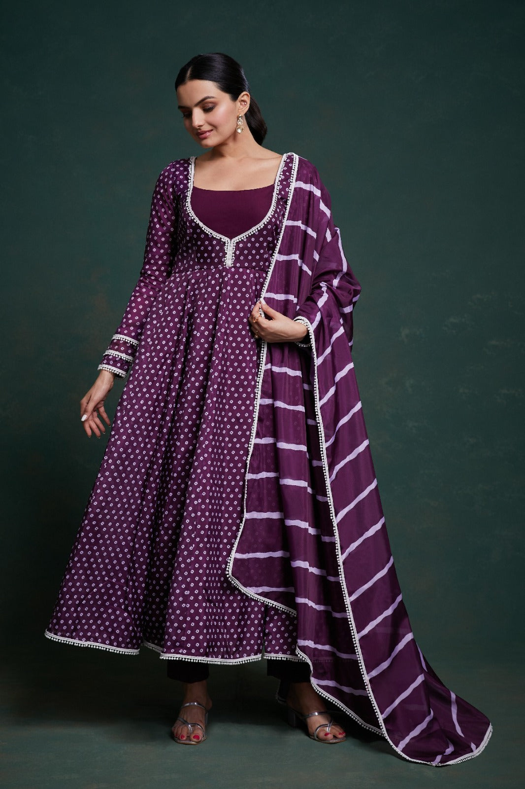 Head Turner Organza Purple Outfit