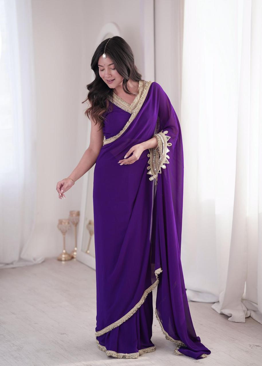 EFFORTLESS STYLISH DUAL STYLING READY TO WEAR SAREE