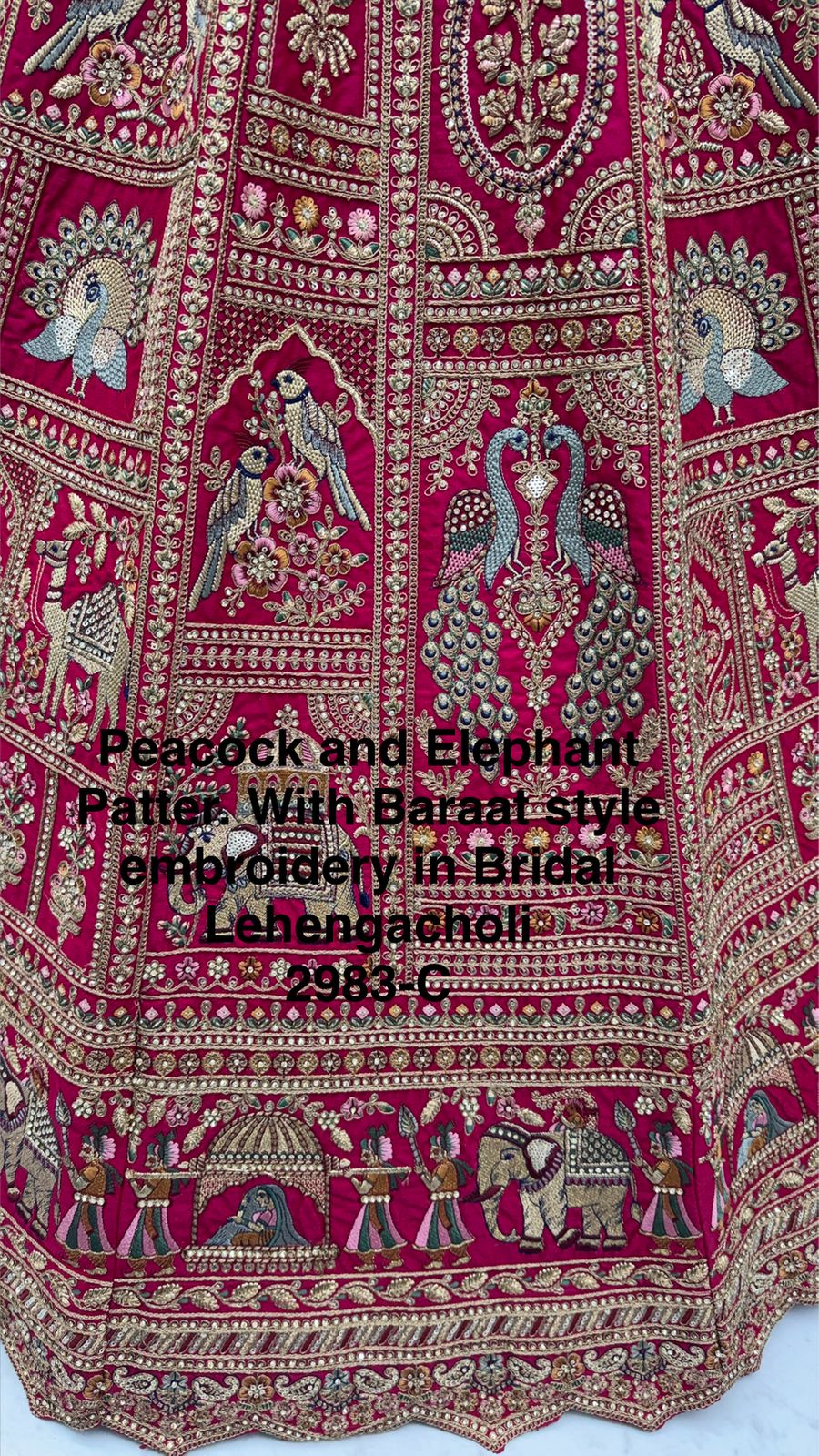 Handcrafted Handworked Premium Bridal Lehenga