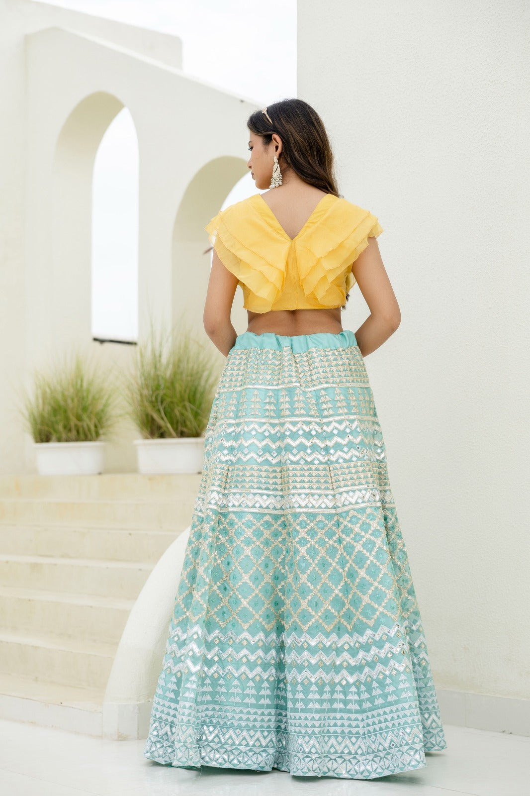 Dreamy Elegance Organza Lehanga