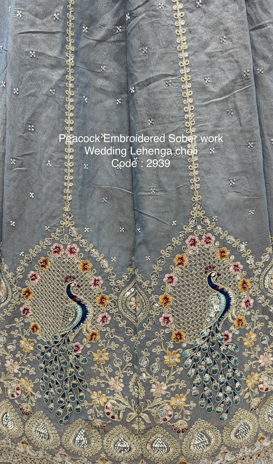 Peacock Embroidered Sober work Wedding Lehenga choli