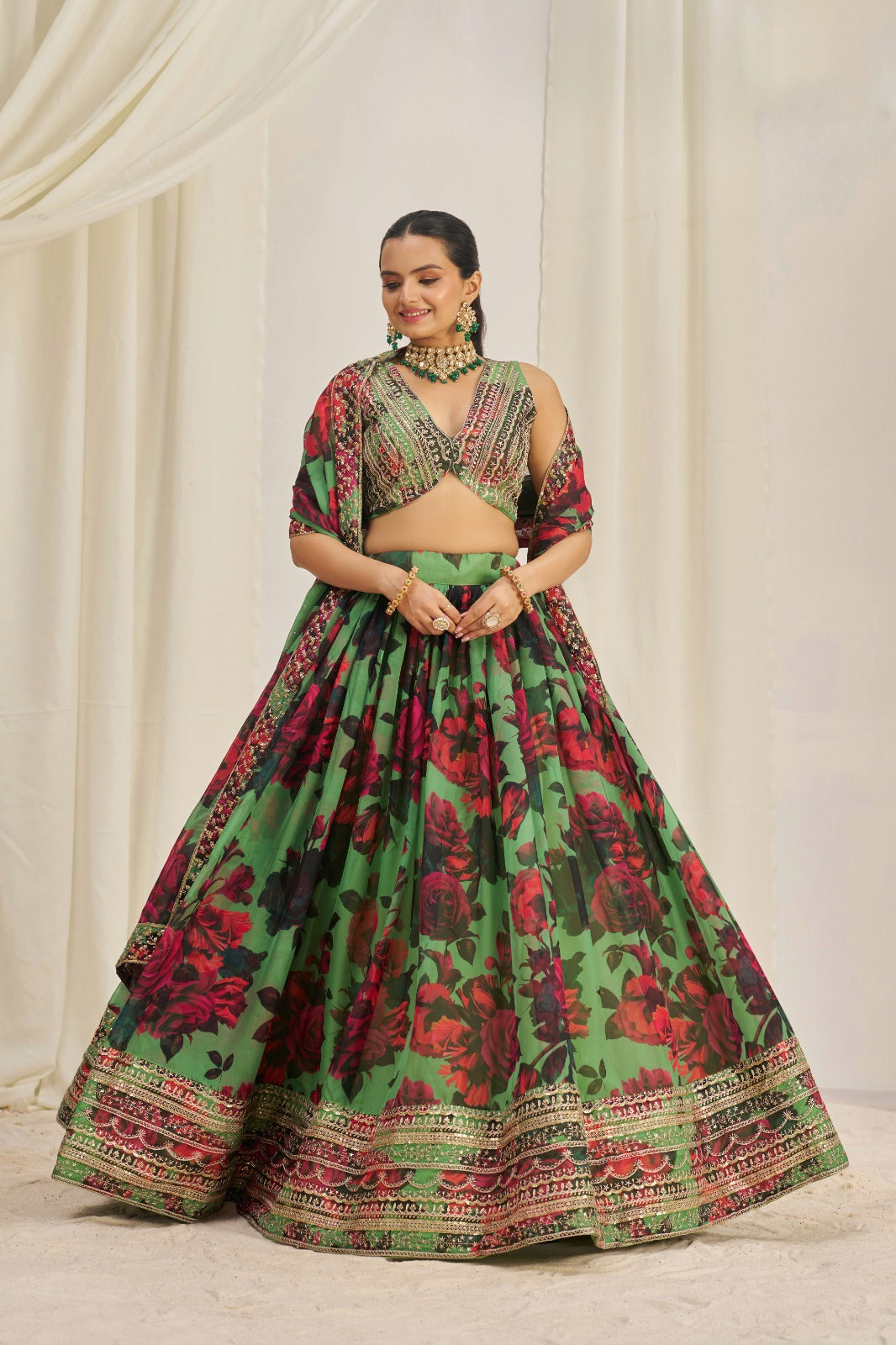 Luxury Feel Organza Lehanga