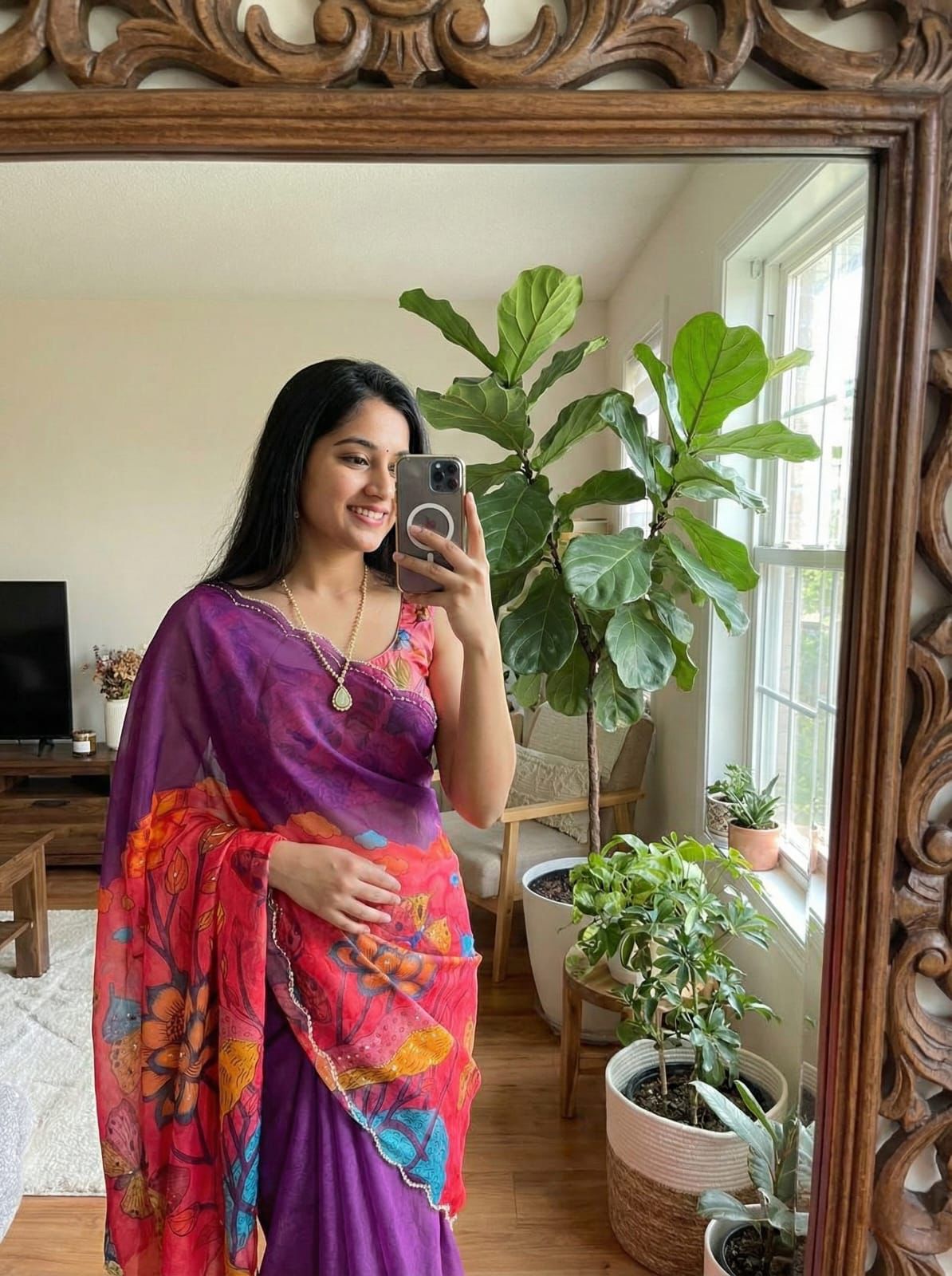 Colorful Elegant Tabby Will Saree
