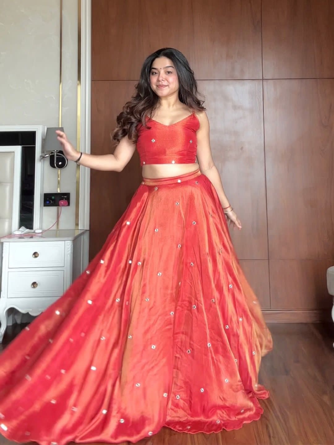 Orange Indo Western Attractive Outfit