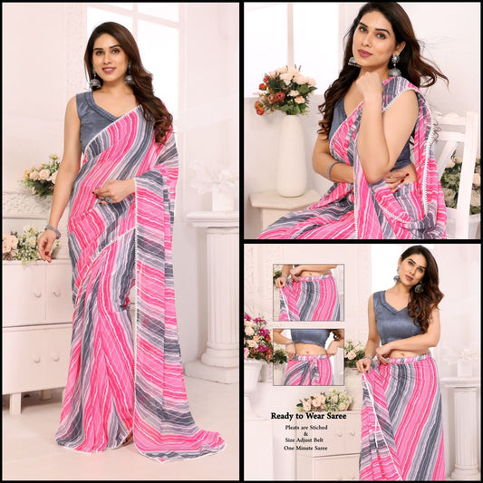 Summer Georgette Ready To Wear Sarees