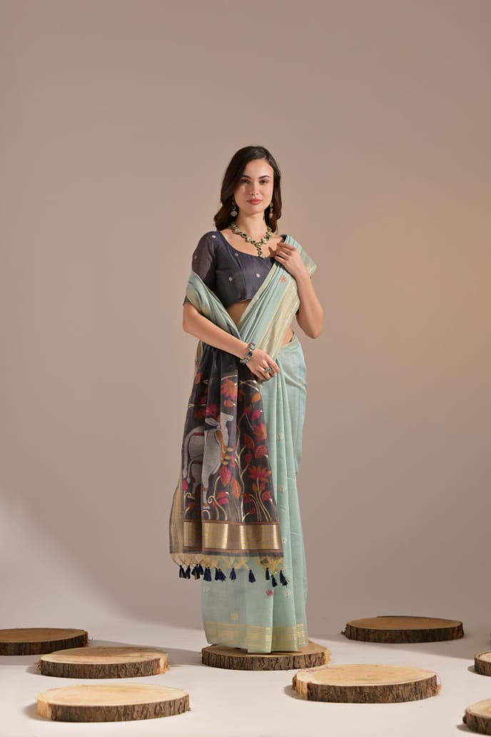 Premium Cotton Classic Colorful Saree