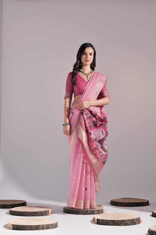 Premium Cotton Classic Colorful Saree