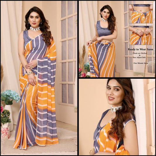 Summer Georgette Ready To Wear Sarees