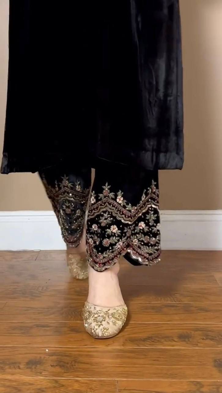 Velvet Stylish Occassion Exclusive Outfit