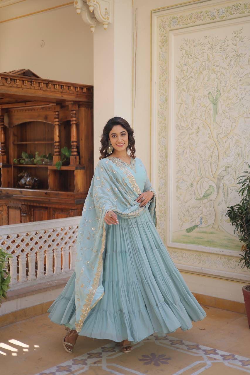 SUMMER 2026 PASTAL GOWN-WITH-DUPATTA SETS