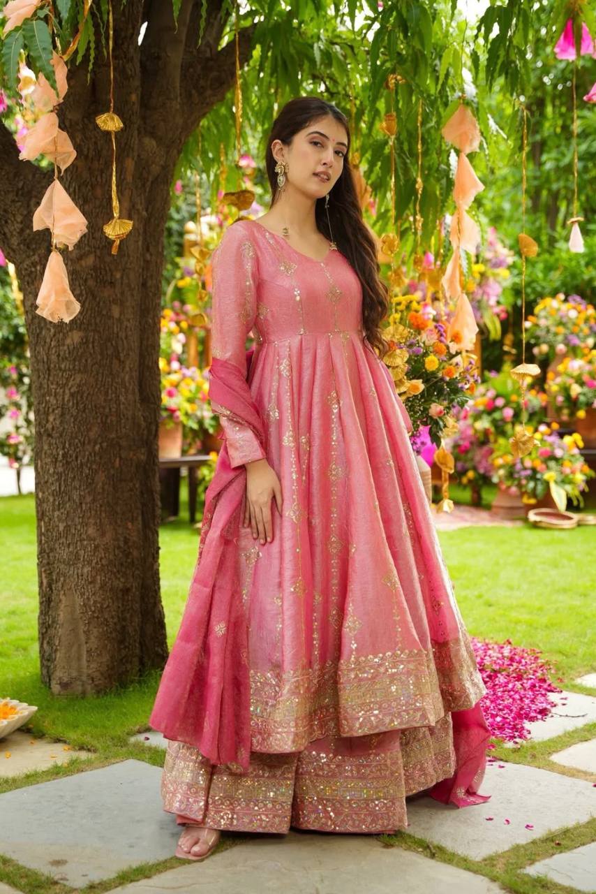 Royal Elegant Heavy Embroidered Sequence Work Set