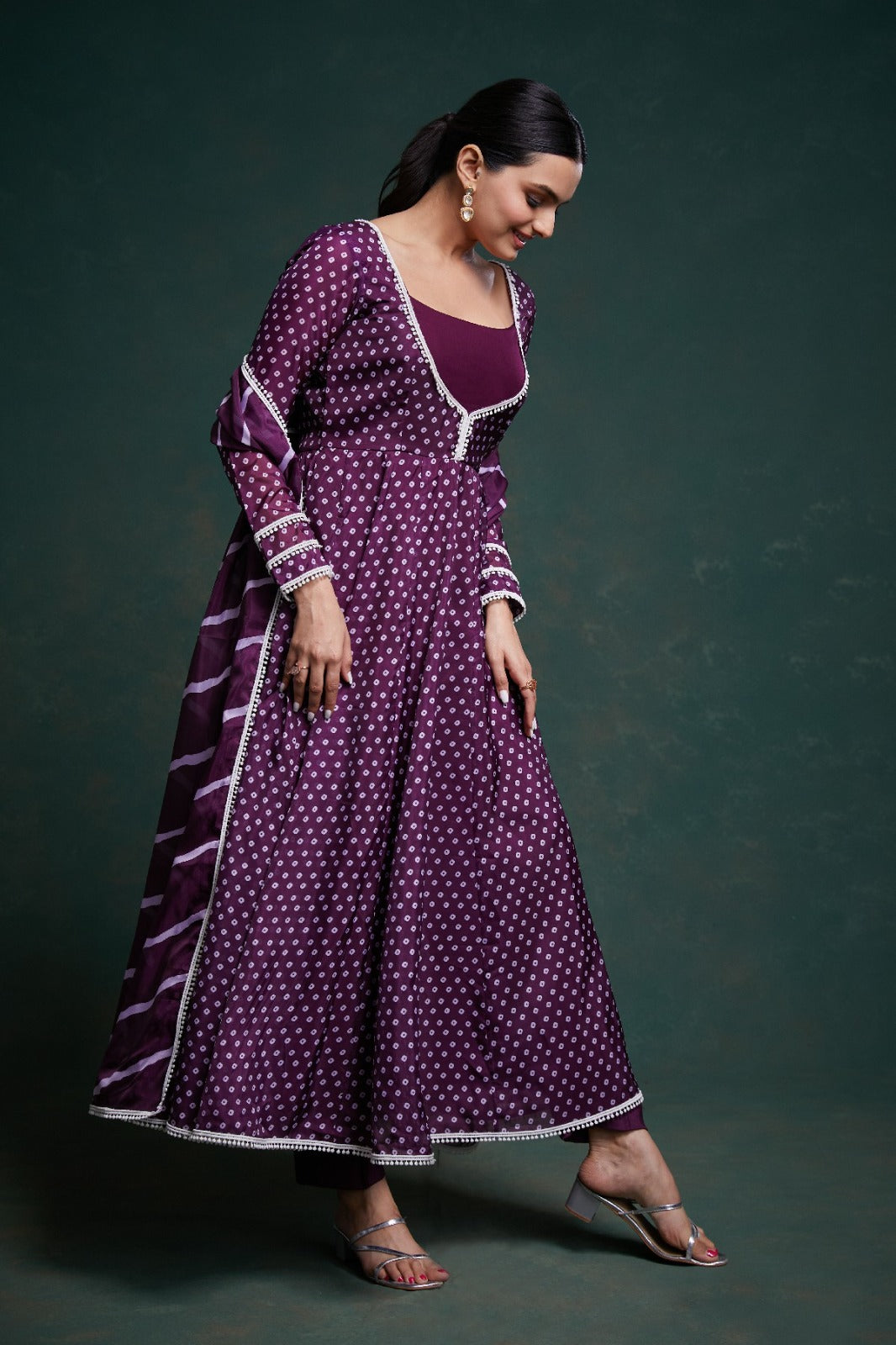 Head Turner Organza Purple Outfit