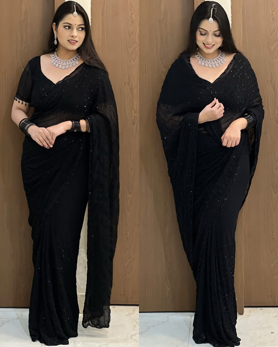 Bling Black Bold Beautiful Saree