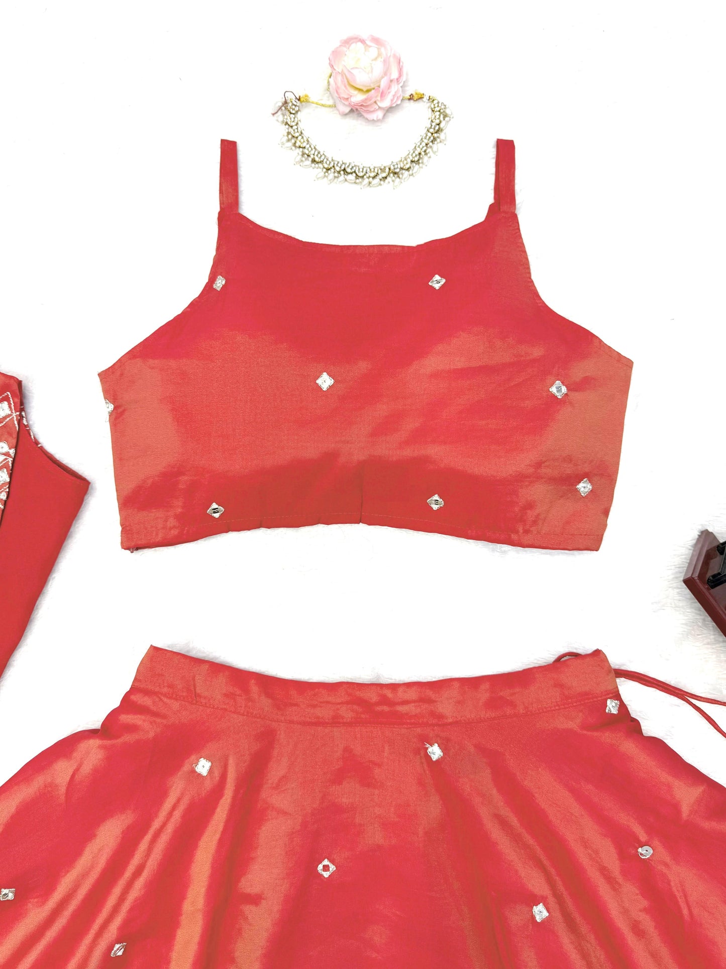 Orange Indo Western Attractive Outfit