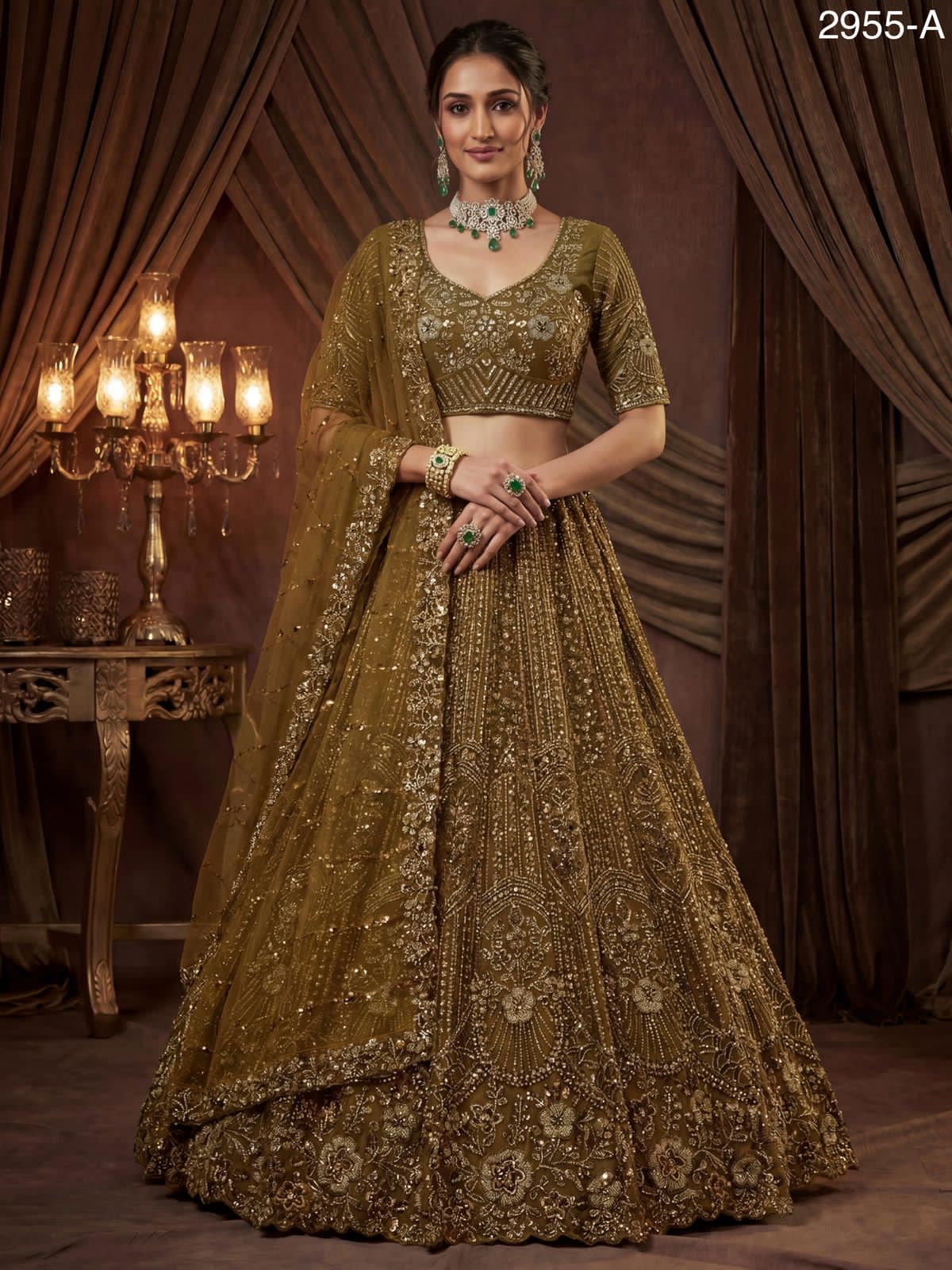 Ultra Premium Eye-Catchy Handwork Lehenga choli
