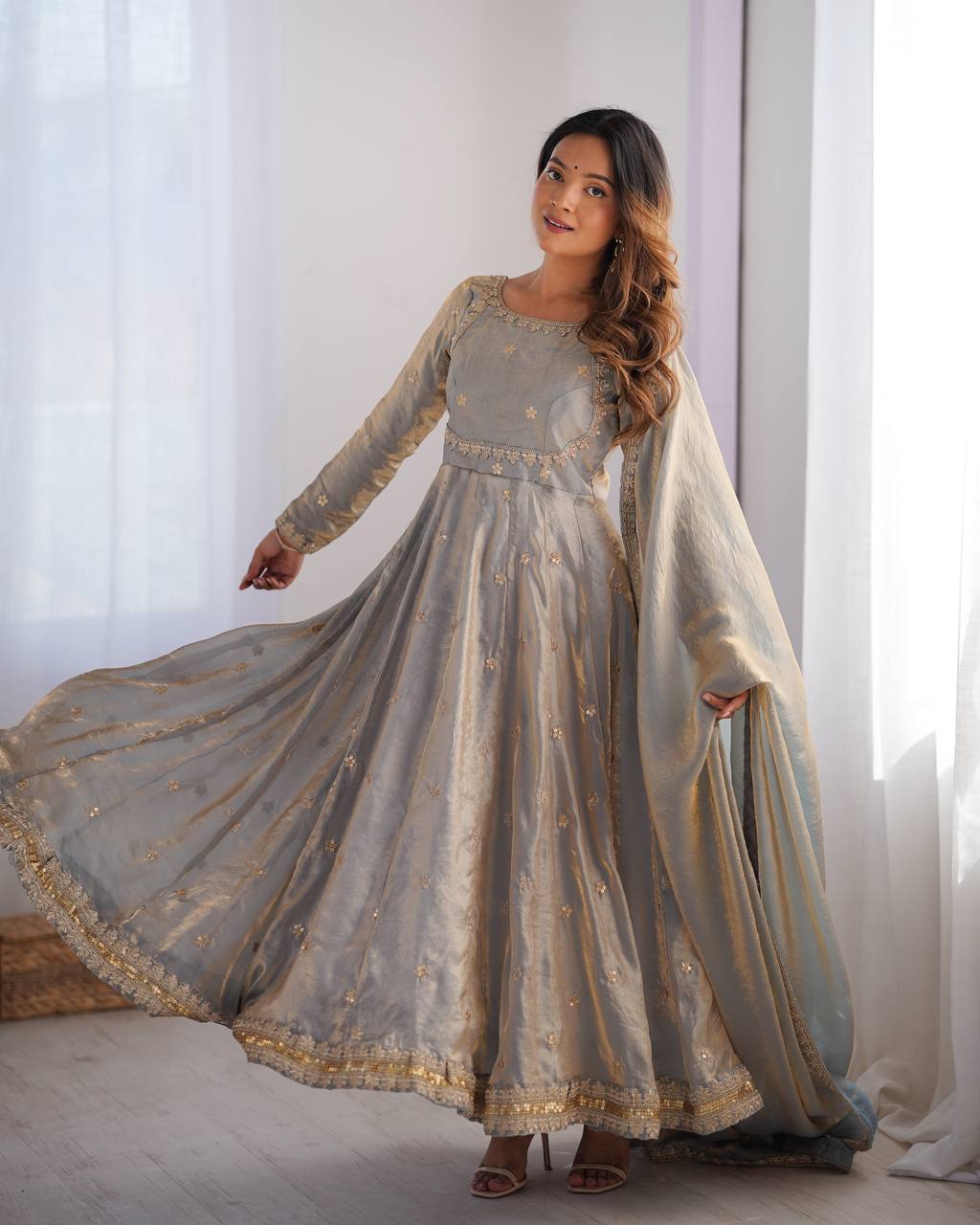 Superior Party Wear Stylish Gown - Ready To Wear