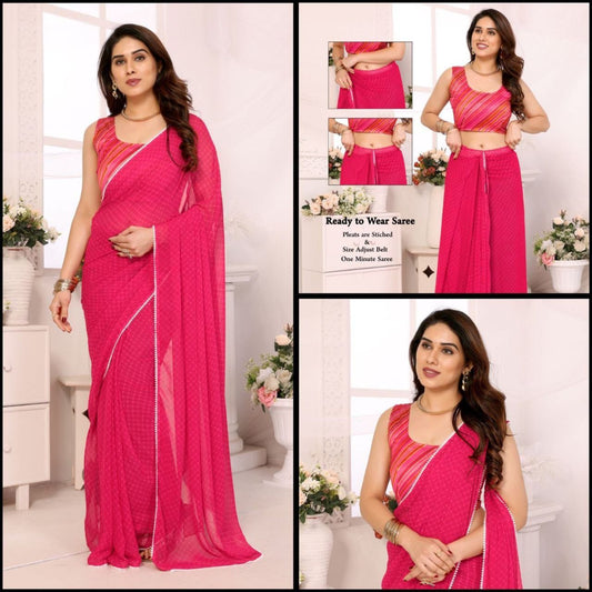 Summer Georgette Ready To Wear Sarees