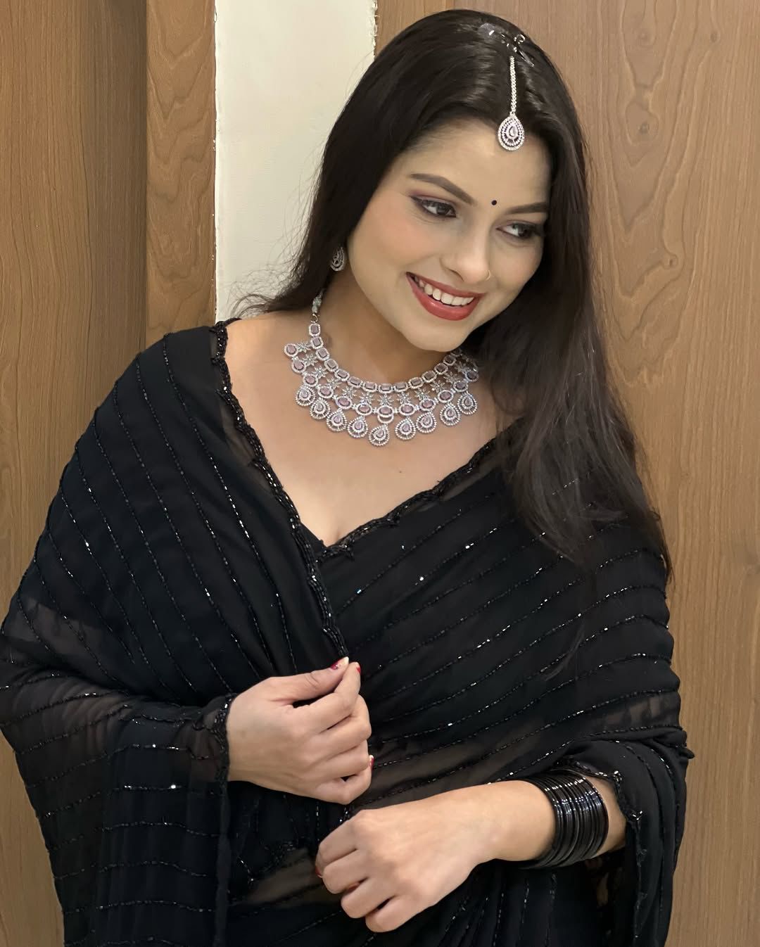 Bling Black Bold Beautiful Saree