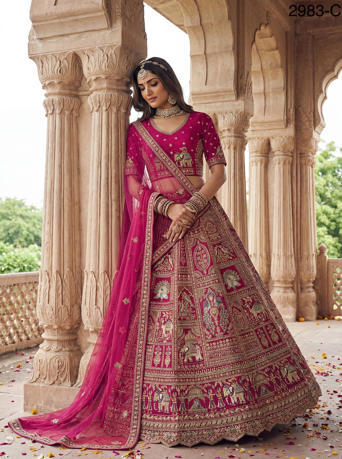 Handcrafted Handworked Premium Bridal Lehenga