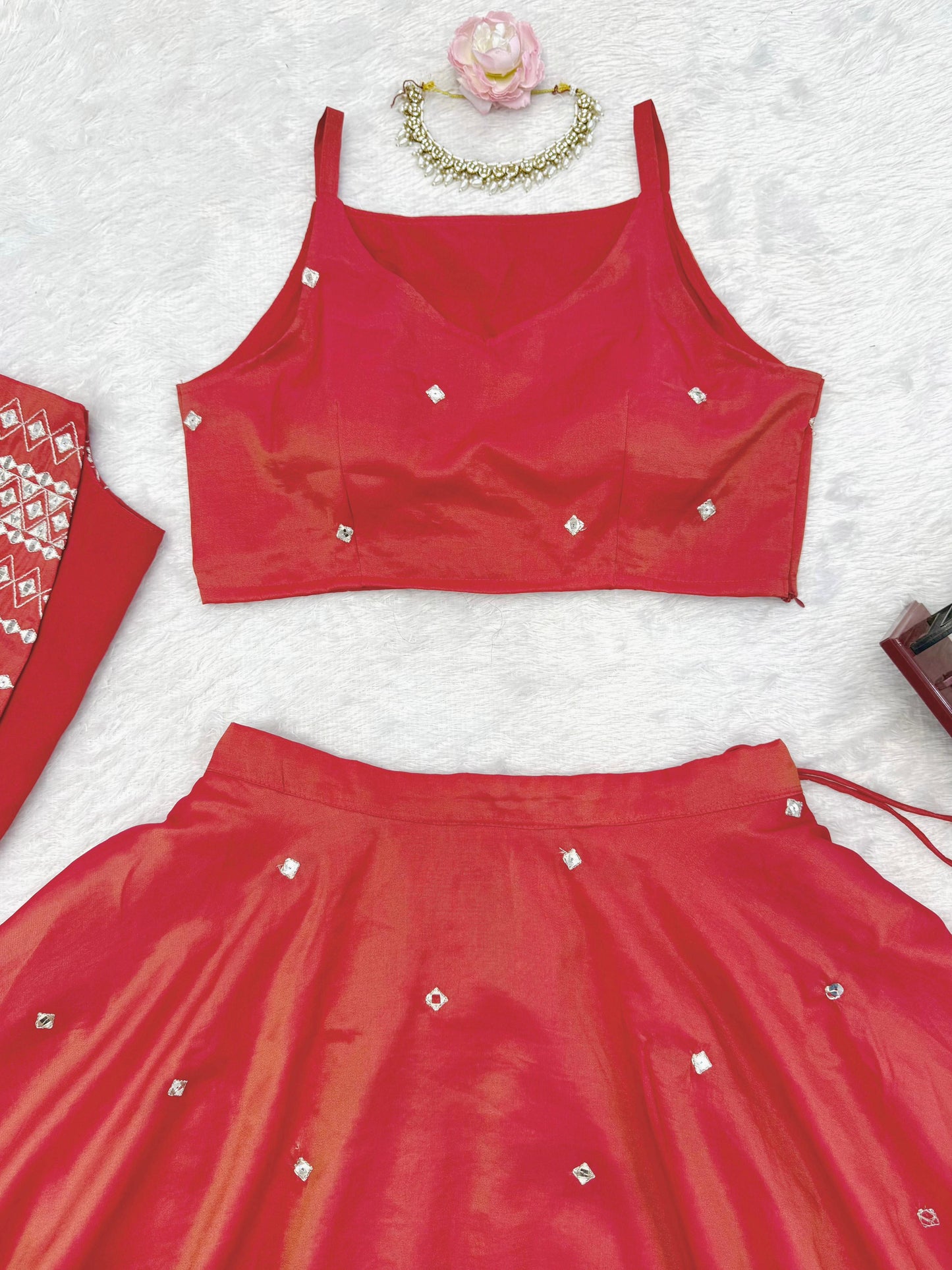 Orange Indo Western Attractive Outfit