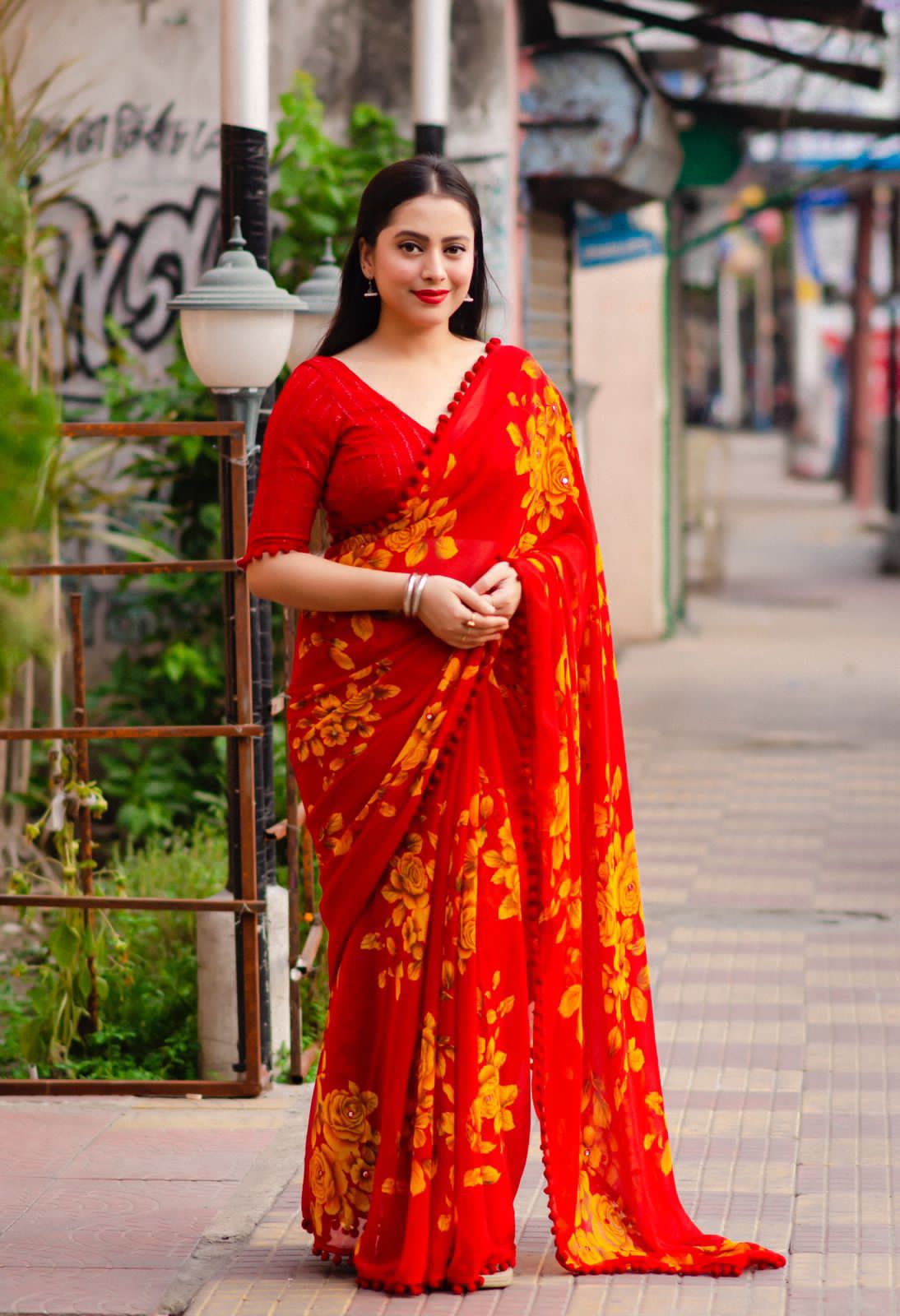 Pum Pum Soft Georgette Attractive Saree