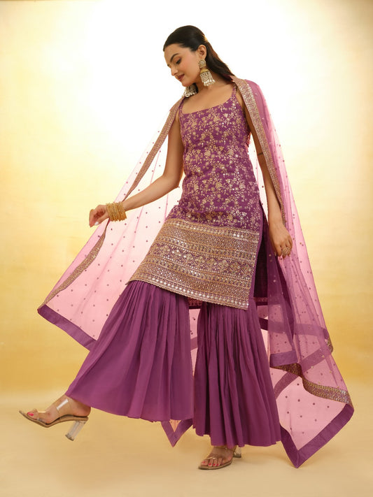 Ready To Wear Georgette Sharara Set