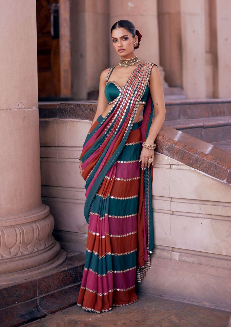Mirror Work Bling Bollywood BlockBuster saree