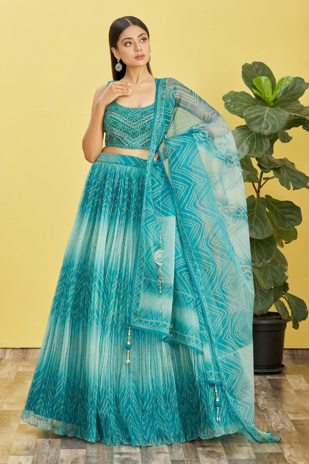 Organza Light Weight Premium Lehanga