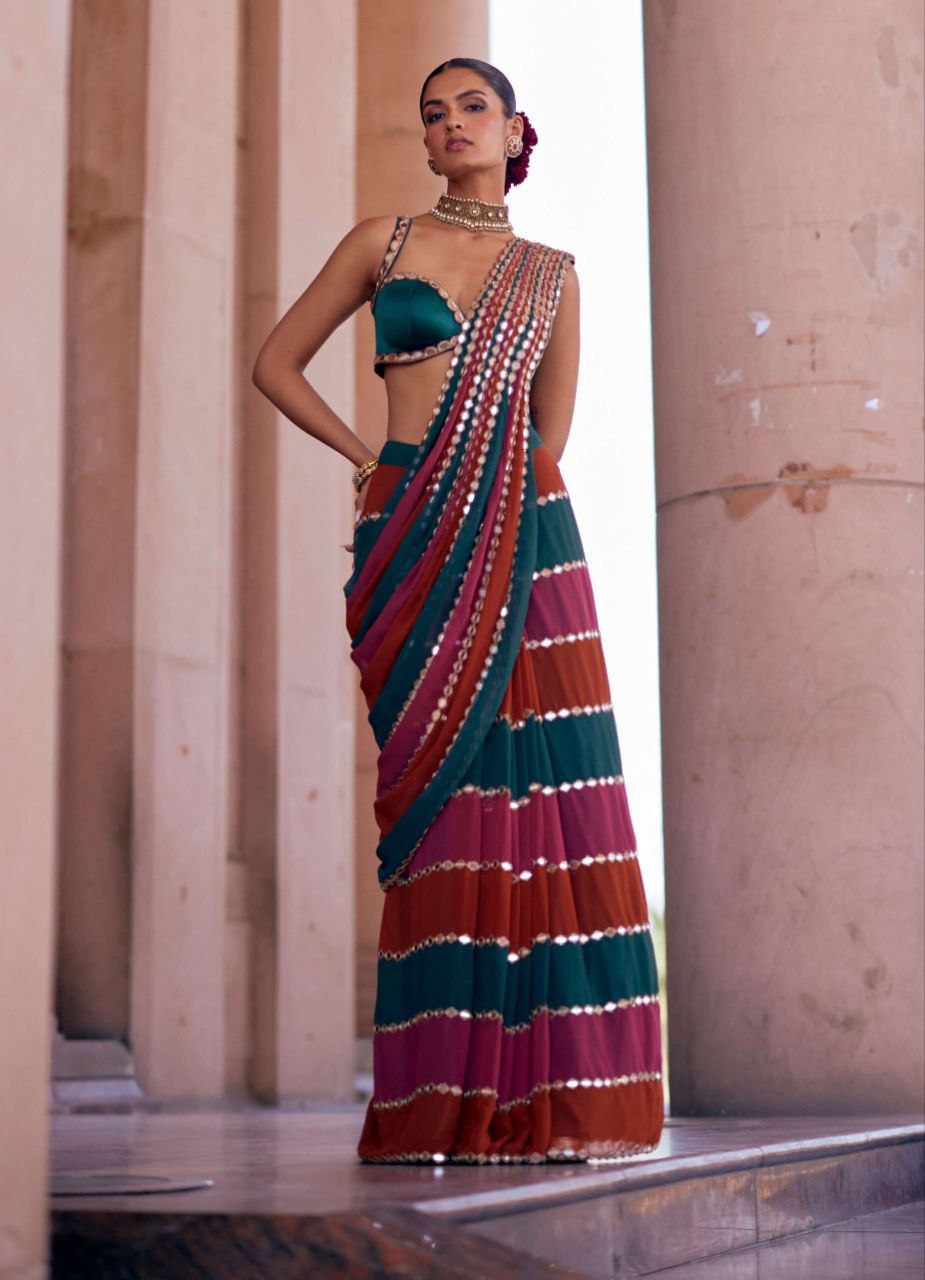 Mirror Work Bling Bollywood BlockBuster saree