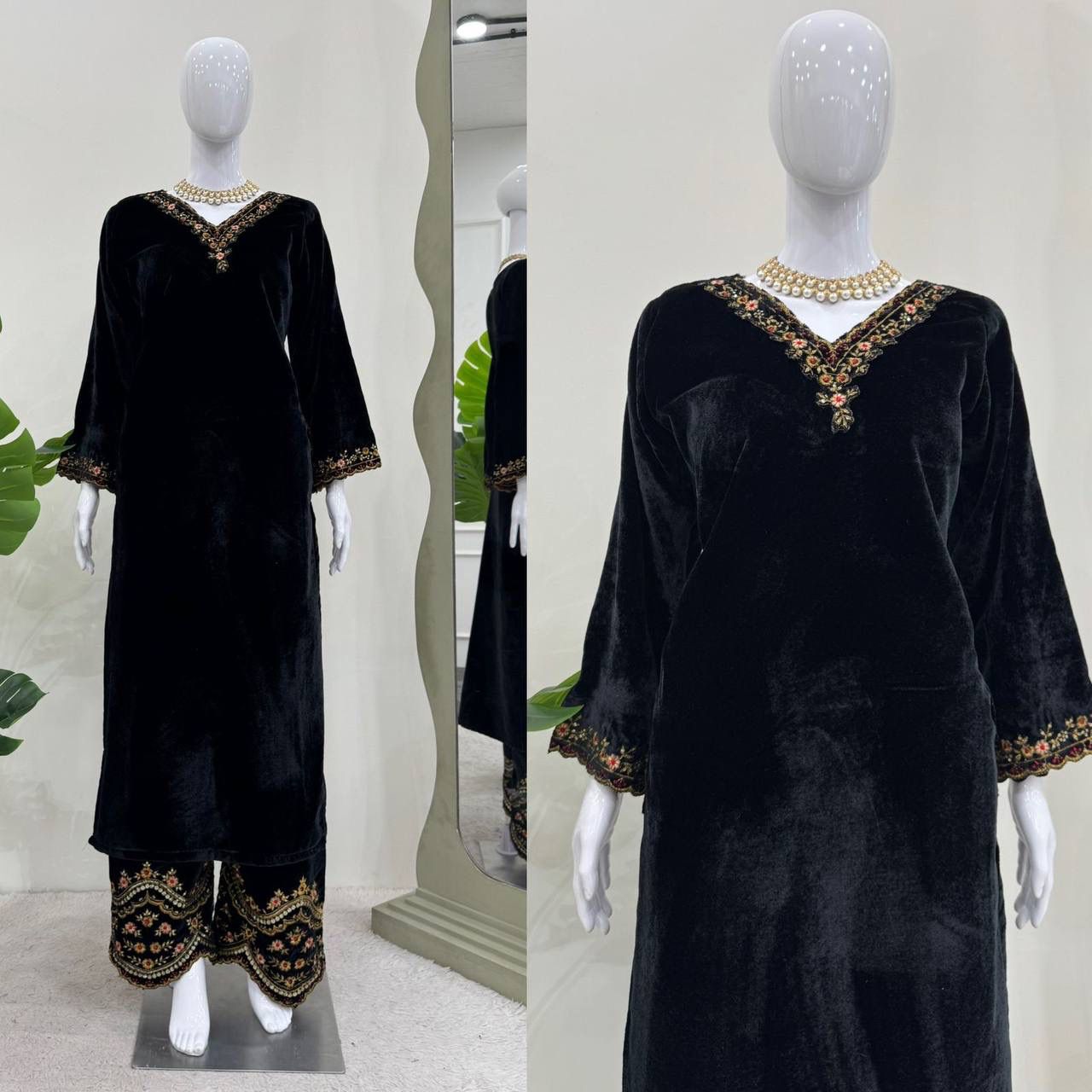 Velvet Stylish Occassion Exclusive Outfit