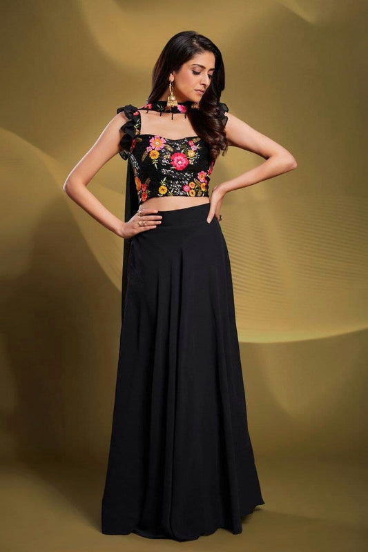 Black Stylish Lehanga Choli