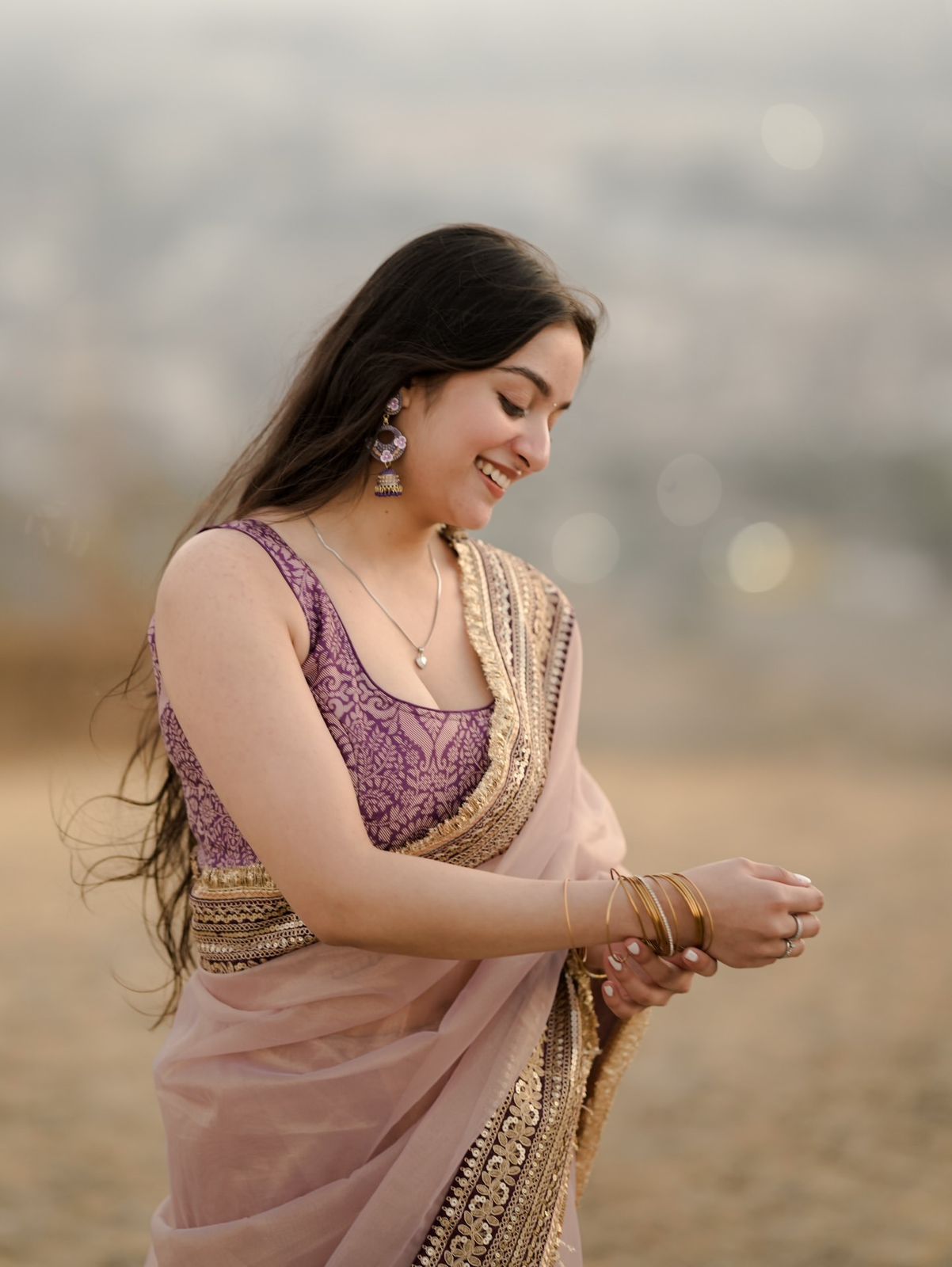 Sparkling Beauty Pastal Twil Net Premium Saree