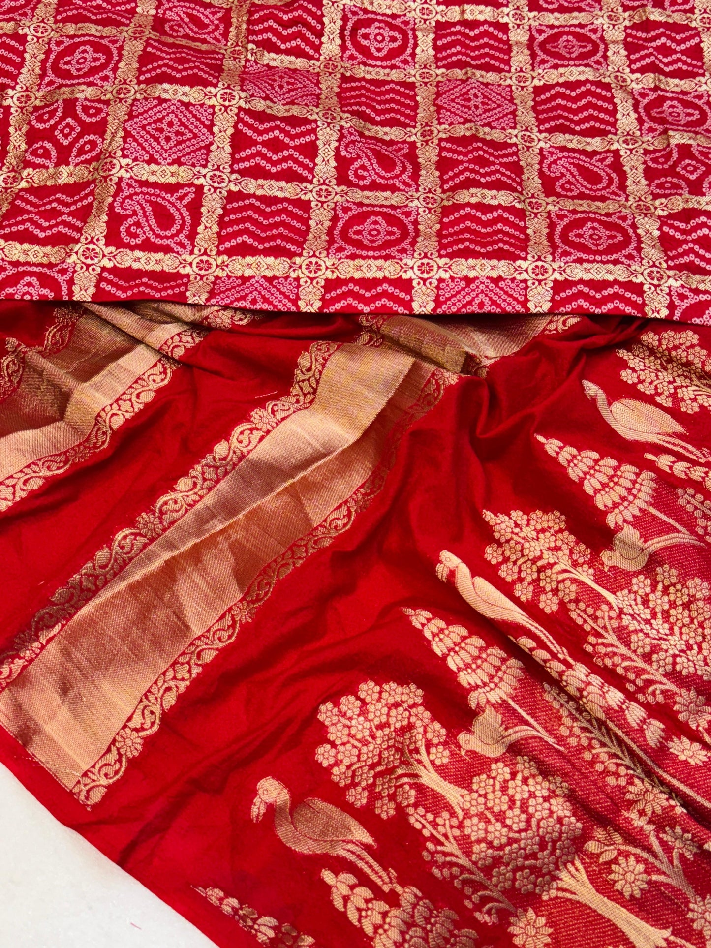 Crafted from luxurious Moonga silk Premium Saree